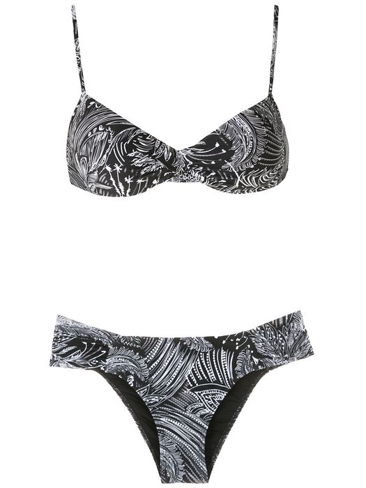 Lygia & Nanny Vitoria printed bikini set - Black