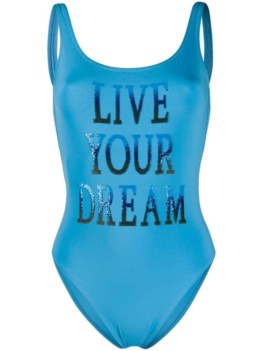 Alberta Ferretti Live Your Dreams swimsuit - Blue