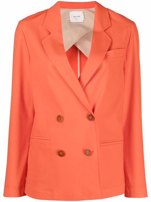 Alysi double-breasted blazer - Orange