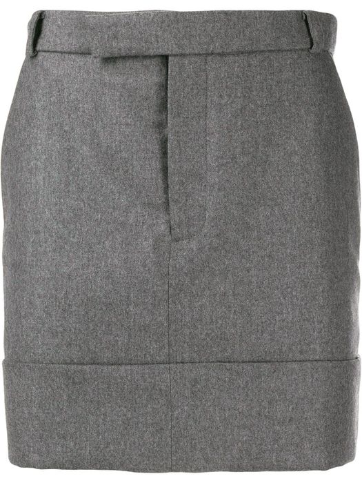 Thom Browne wool mid-thigh skirt - Grey