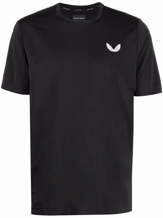 Castore logo-print short-sleeved T-shirt - Black