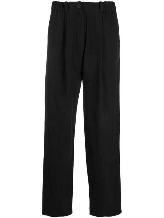 Kenzo high-waisted cropped trousers - Black