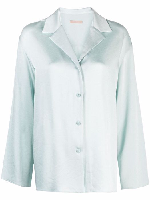 12 STOREEZ lapel collar shirt - Blue