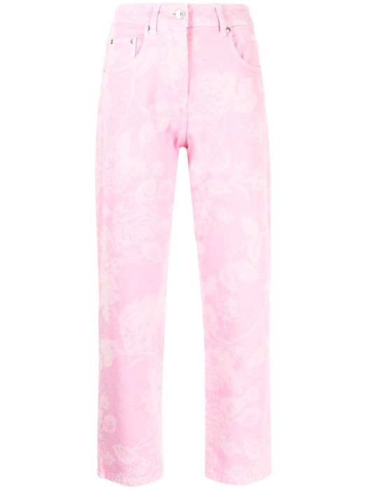 MSGM mid-rise straight-leg jeans - Pink