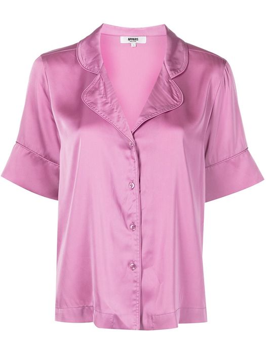 Apparis Reece vegan silk pajama set - Pink