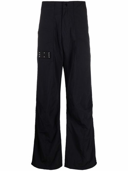 MCQ straight-leg stitch-detail trousers - Black