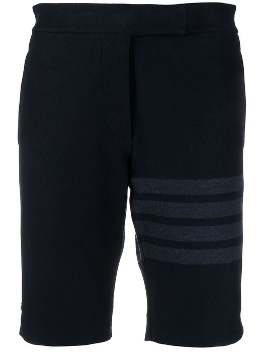 Thom Browne 4-Bar stripe twill shorts - Blue