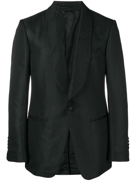 TOM FORD textured suit jacket - Black