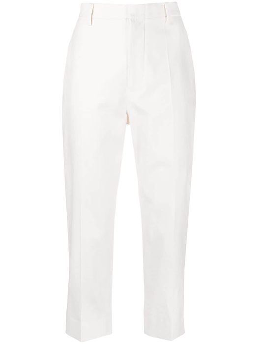 Sofie D'hoore cropped straight-leg trousers - White