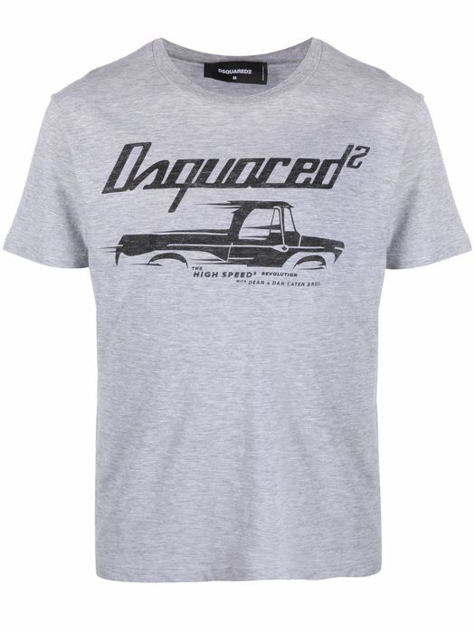 Dsquared2 logo-print cotton T-shirt - Grey