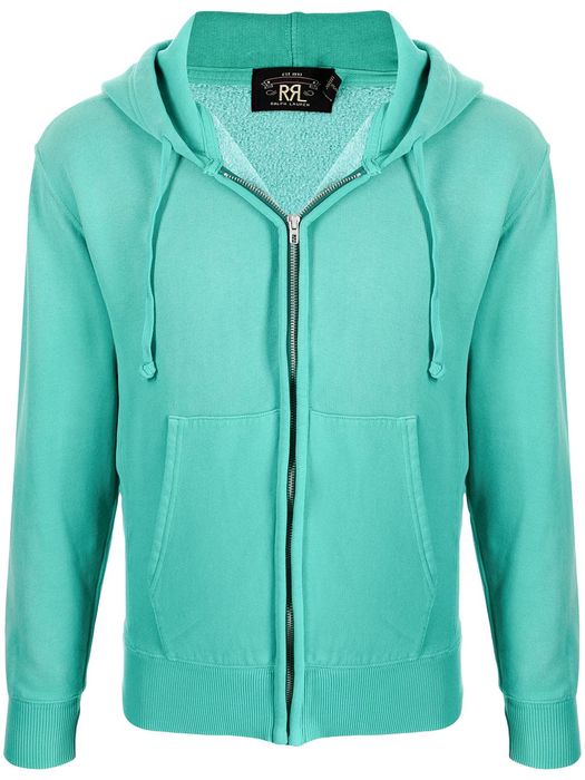 Ralph Lauren RRL zipped cotton-blend hoodie - Green