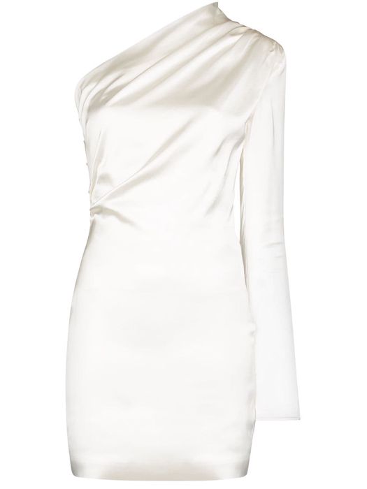 GAUGE81 Charras one-shoulder minidress - White