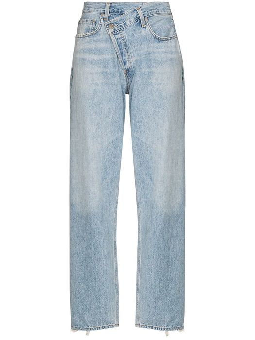 AGOLDE Criss Cross straight-leg jeans - Blue
