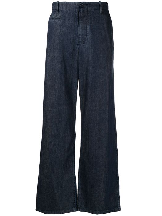 YMC Deck straight trousers - Blue