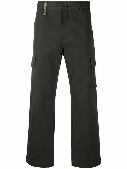 Missoni straight-leg cargo pocket trousers - Green