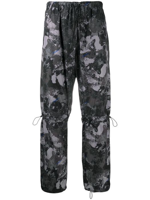Marcelo Burlon County of Milan high-rise camouflage-print track pants - Grey