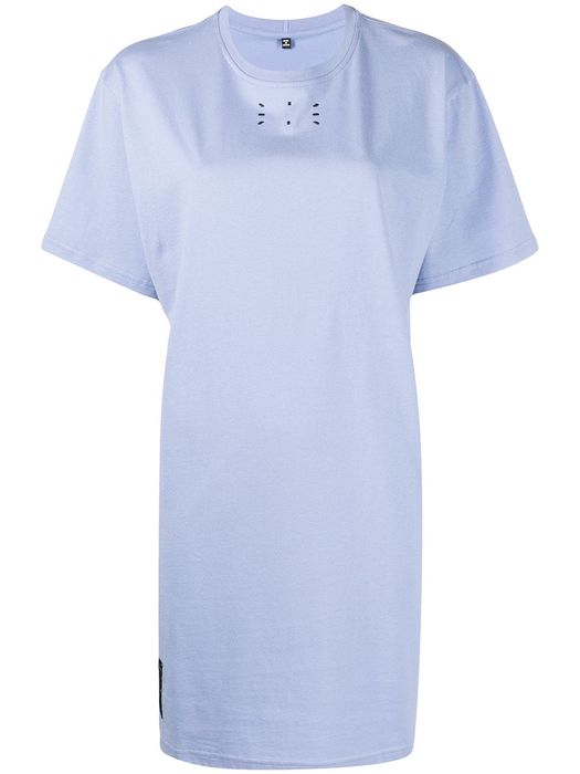 MCQ logo print T-shirt dress - Blue