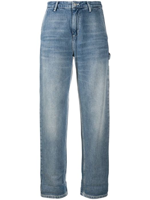 Carhartt WIP high-rise straight-leg trousers - Blue
