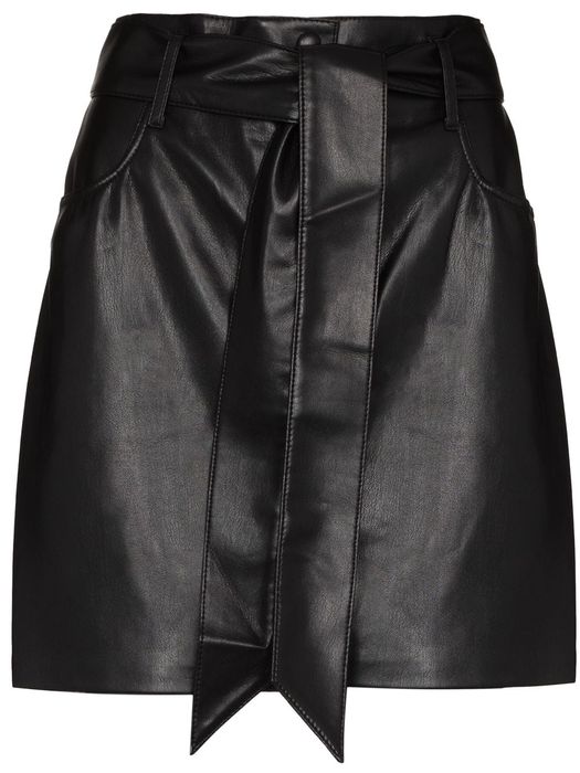 Nanushka faux-leather mini skirt - Black