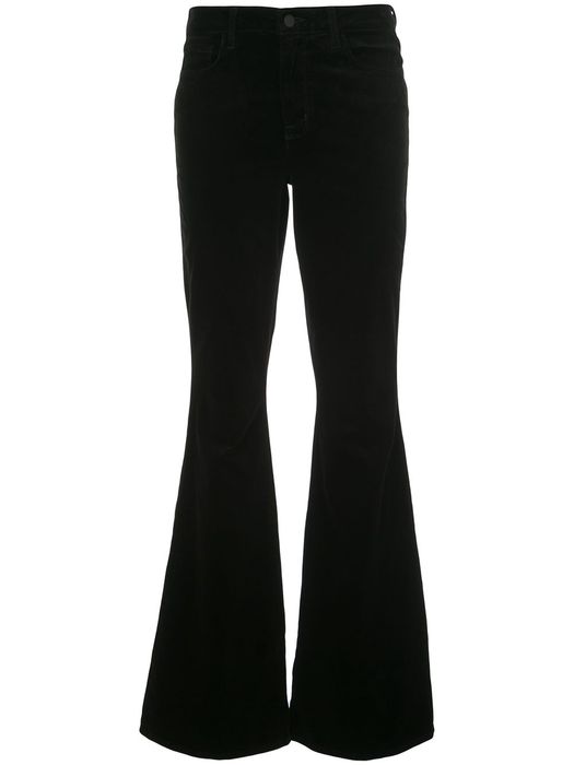 L'Agence high-rise flared jeans - Black