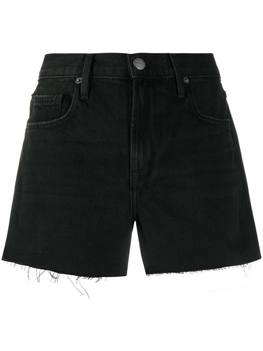FRAME Le Brigette denim shorts - Black