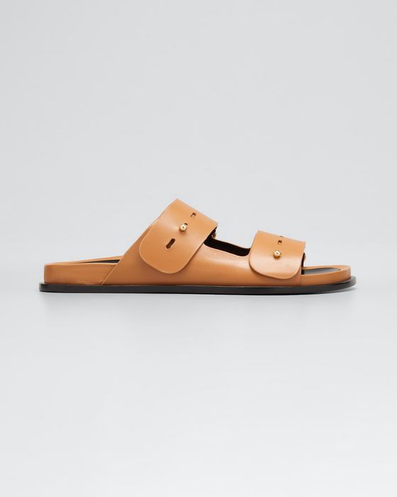 Samira Leather Slide Sandals
