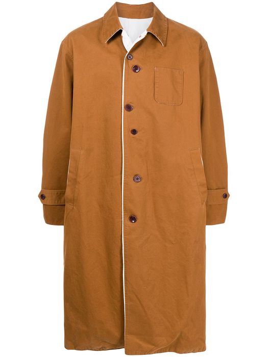 Undercoverism single-breasted tailored coat - Brown