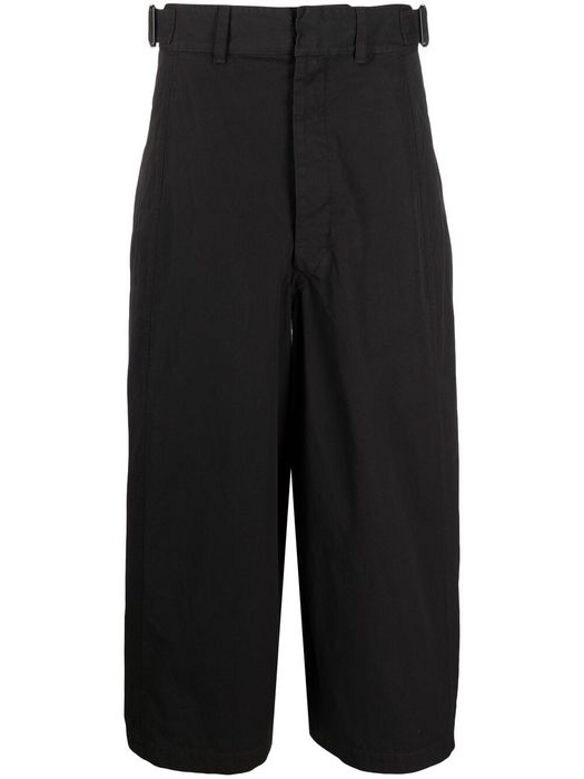 Lemaire wide-leg cropped trousers - Black