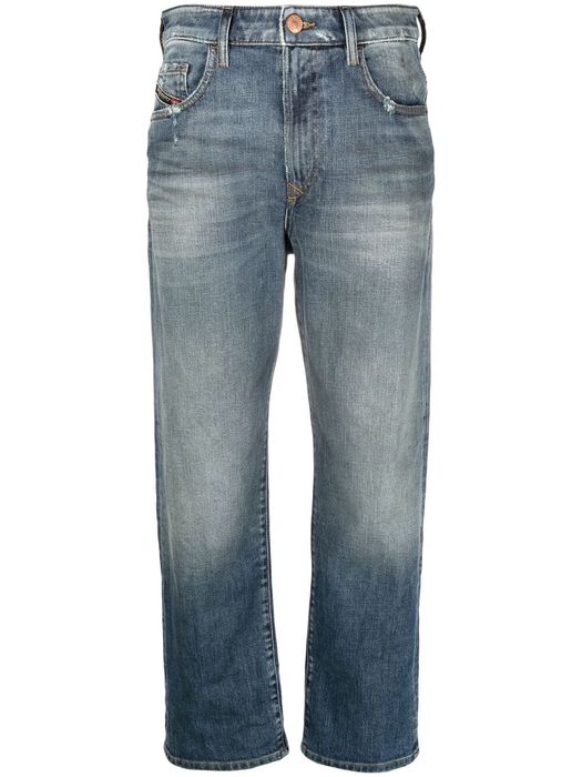 Diesel high-waisted cropped jeans - Blue