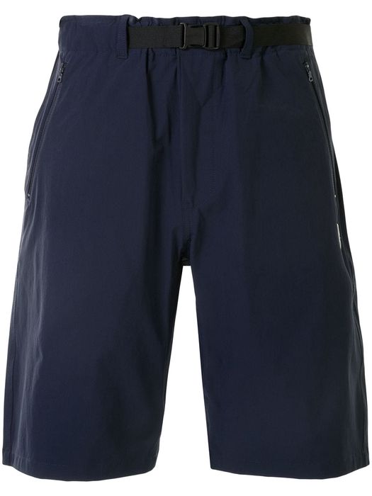 A BATHING APE® logo patch knee-length shorts - Blue