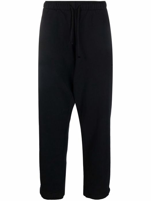 424 drawstring-waist straight trousers - Black