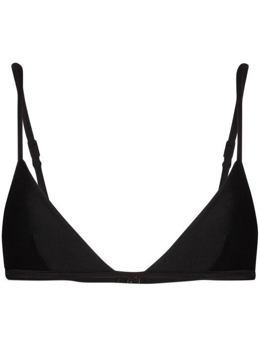 Matteau Petite triangle-cup bikini top - Black