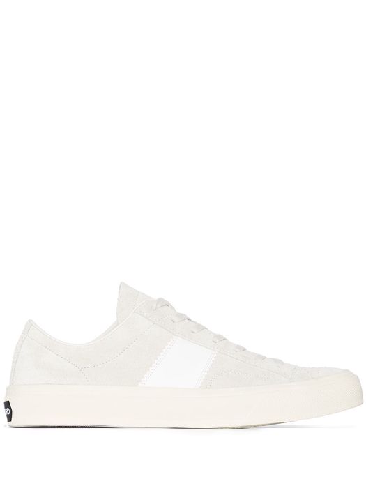 TOM FORD Cambridge suede low-top sneakers - White