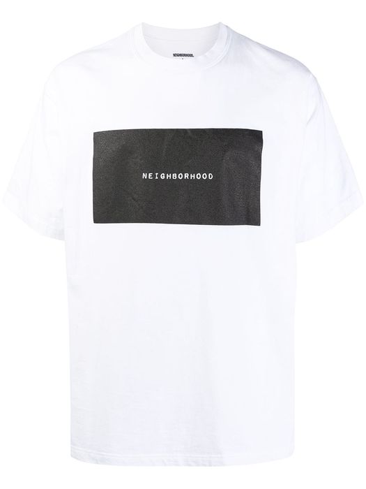 Neighborhood logo-print T-shirt - White