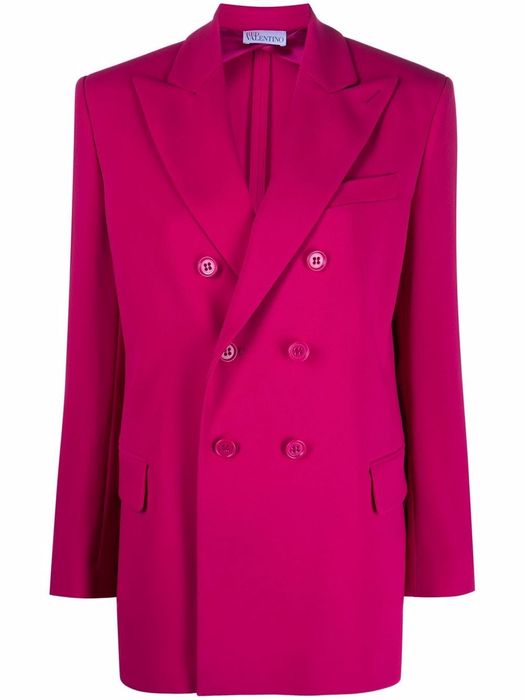 RED Valentino double-breasted blazer jacket - Pink