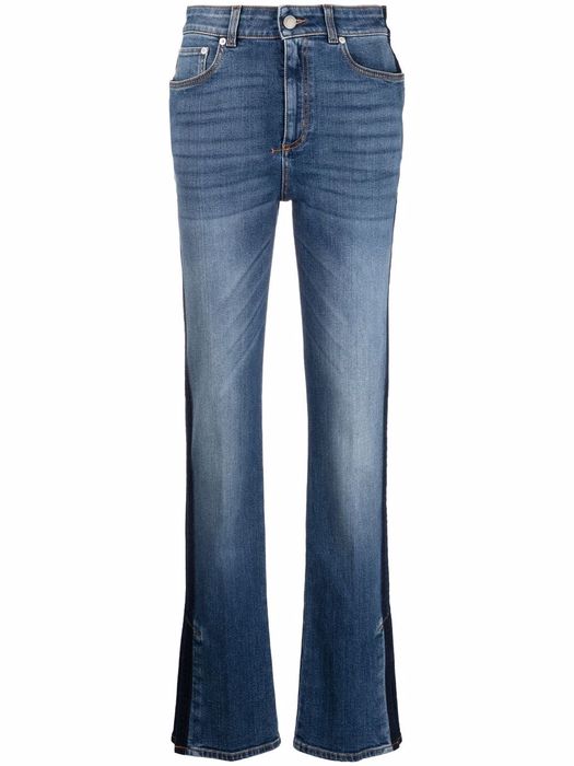Alexander McQueen side-stripe detail jeans - Blue