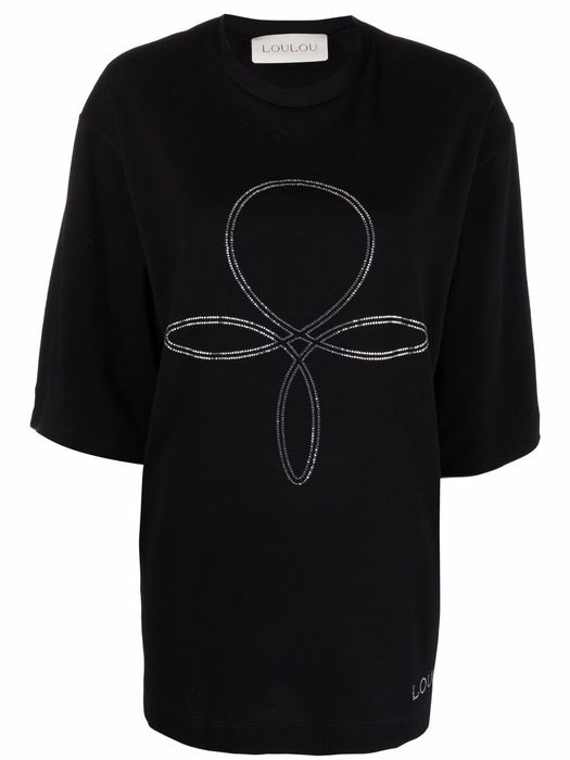 Loulou graphic print T-shirt - Black
