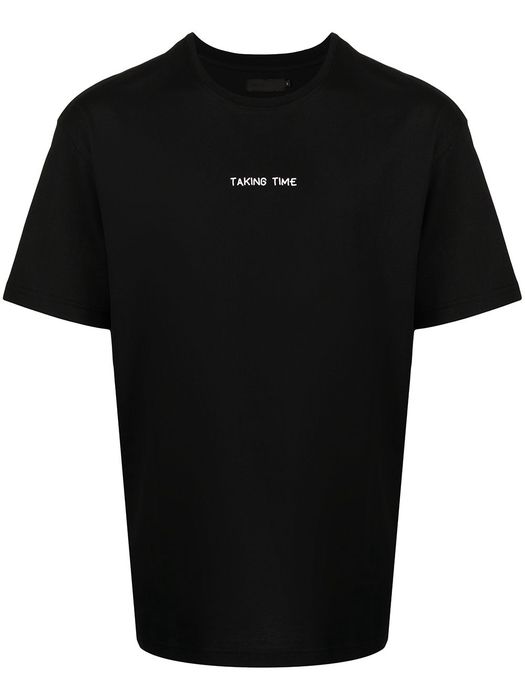 Off Duty Taking Time cotton T-shirt - Black