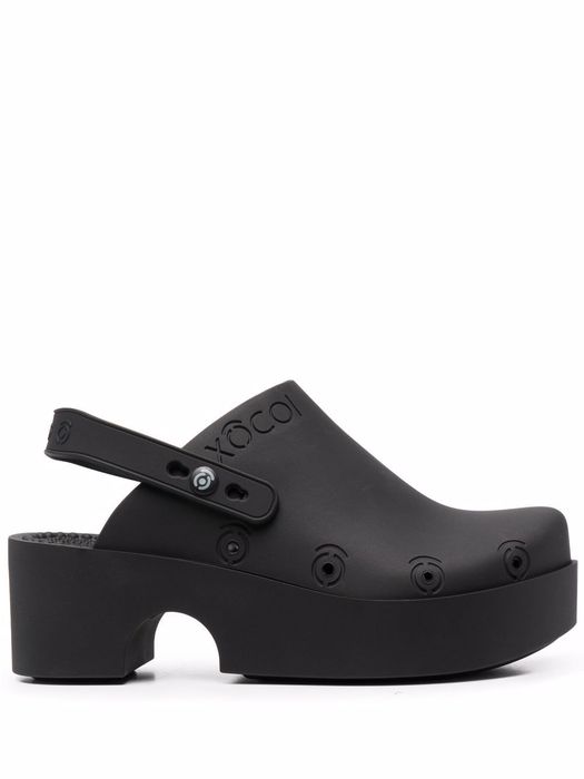 XOCOI slingback mule clog shoes - Black