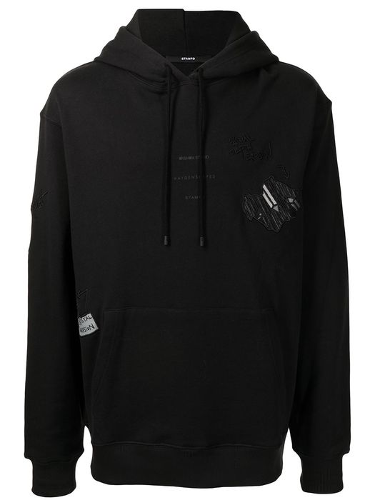 Stampd Eroded hoodie - Black