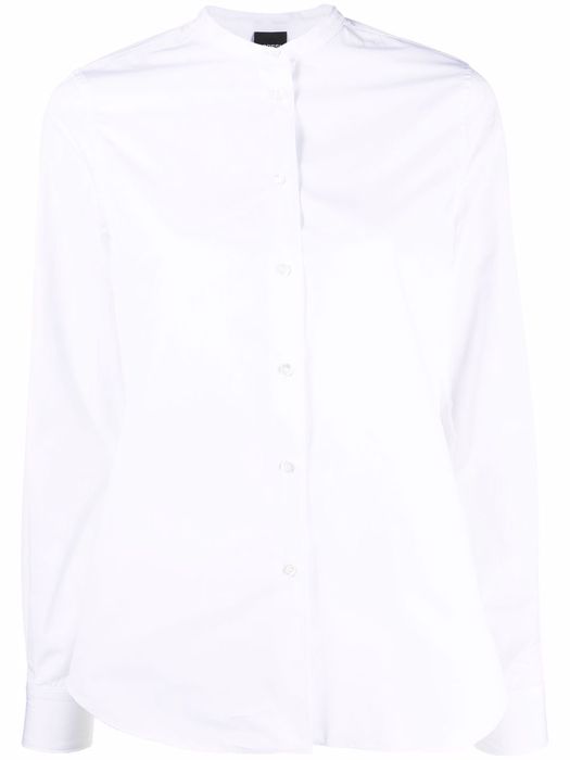 ASPESI band-collar cotton shirt - White