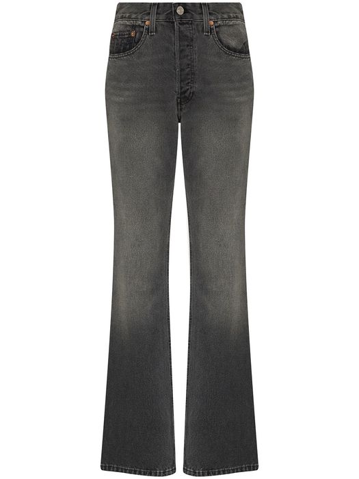 RE/DONE 70s cotton bootcut jeans - Black