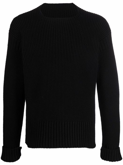 Jacquemus waffle-knit jumpers - Black