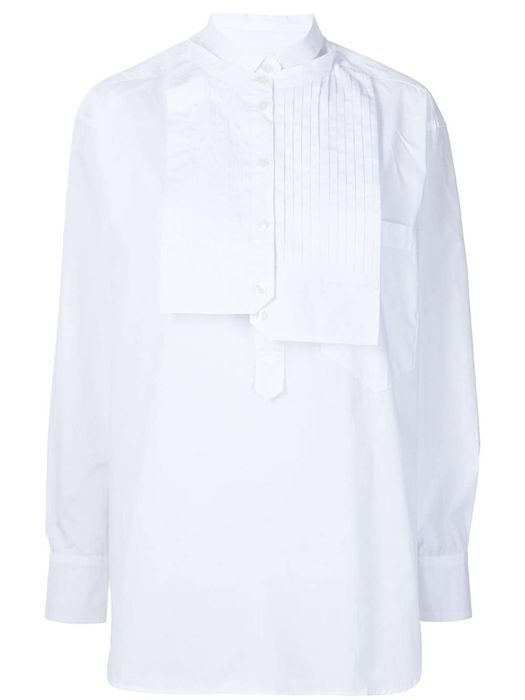 Kolor bib-detail shirt - White