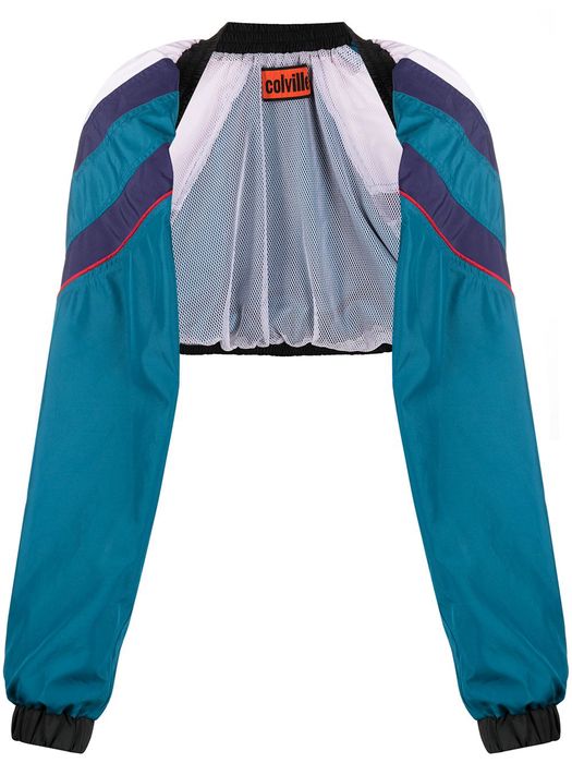 colville sleeve design bomber jacket - Blue