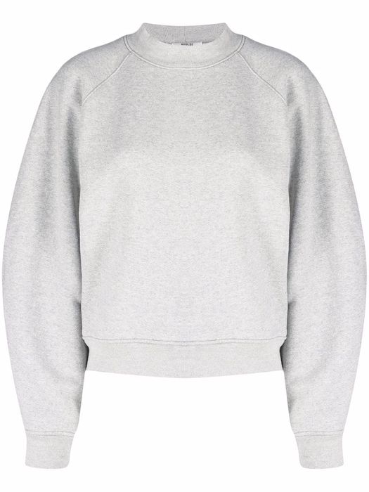 AGOLDE mock-neck cotton sweatshirt - Grey