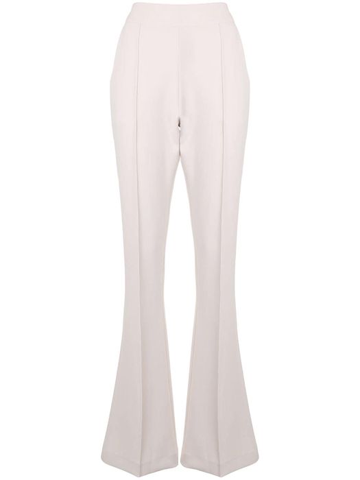 Maticevski high-waisted skinny flare trousers - Neutrals