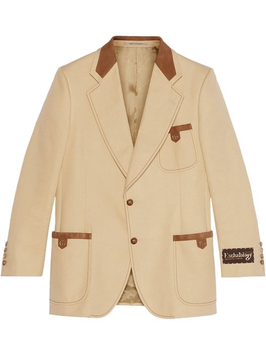 Gucci tailored cotton jacket - Neutrals
