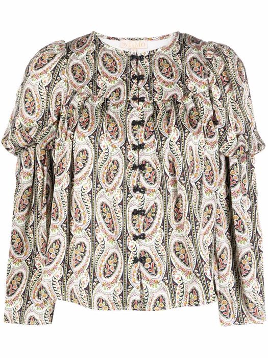 byTiMo paisley-print blouse - Neutrals