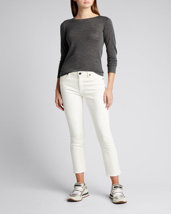 Boat-Neck Cashmere Sweater